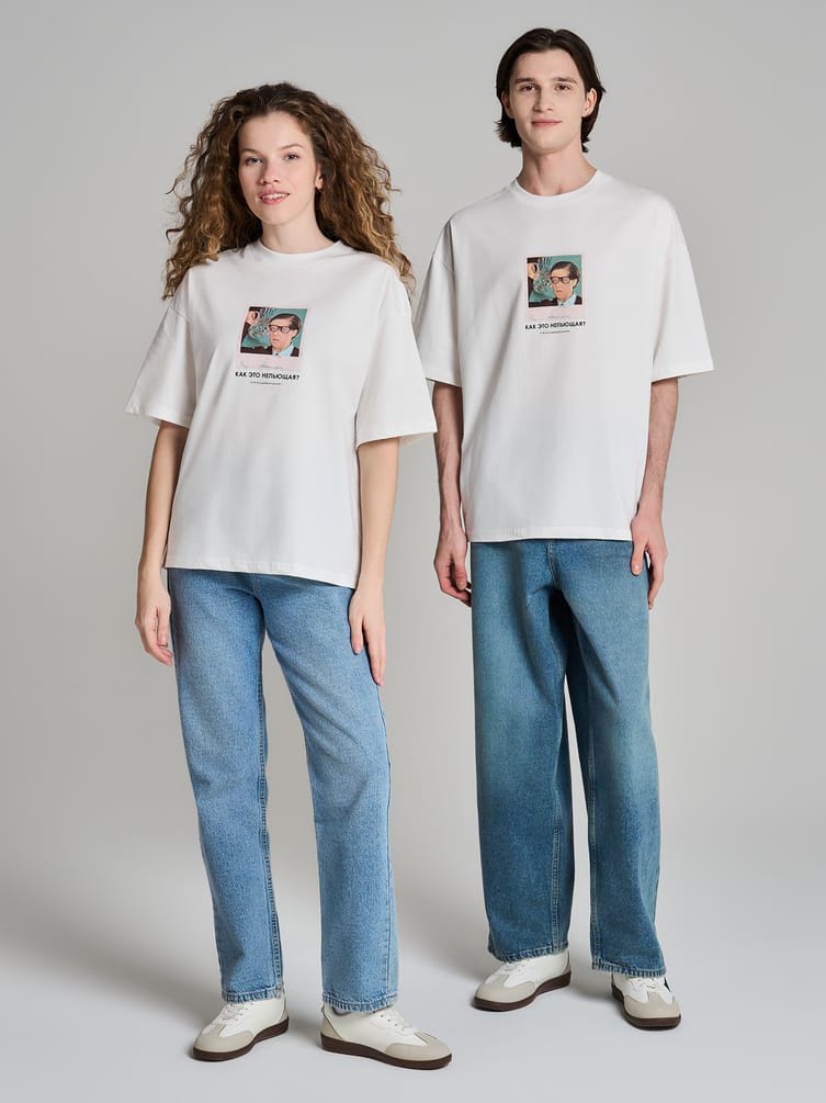 Футболка оверсайз с принтом Мосфильм