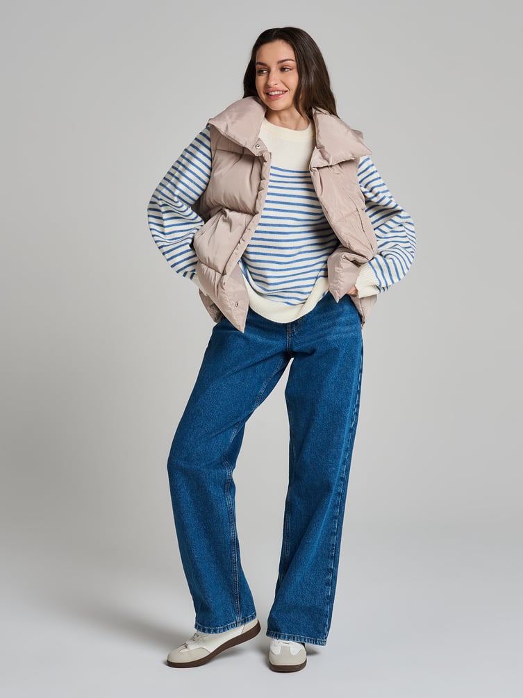 Джемпер трикотажный в полоску