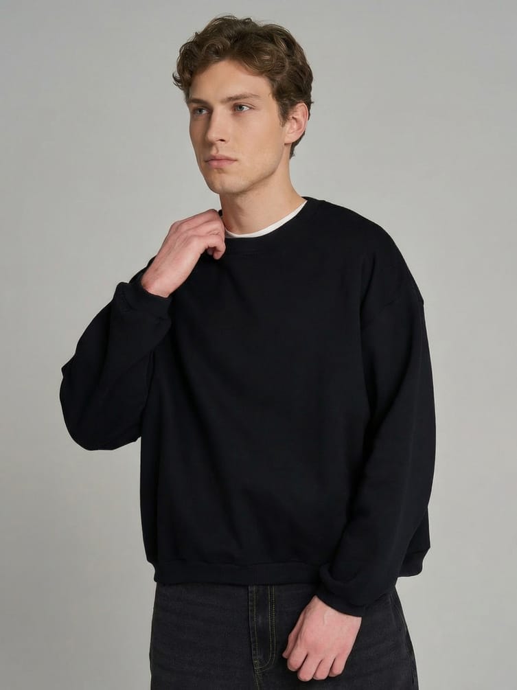 Свитшот оверсайз с начесом