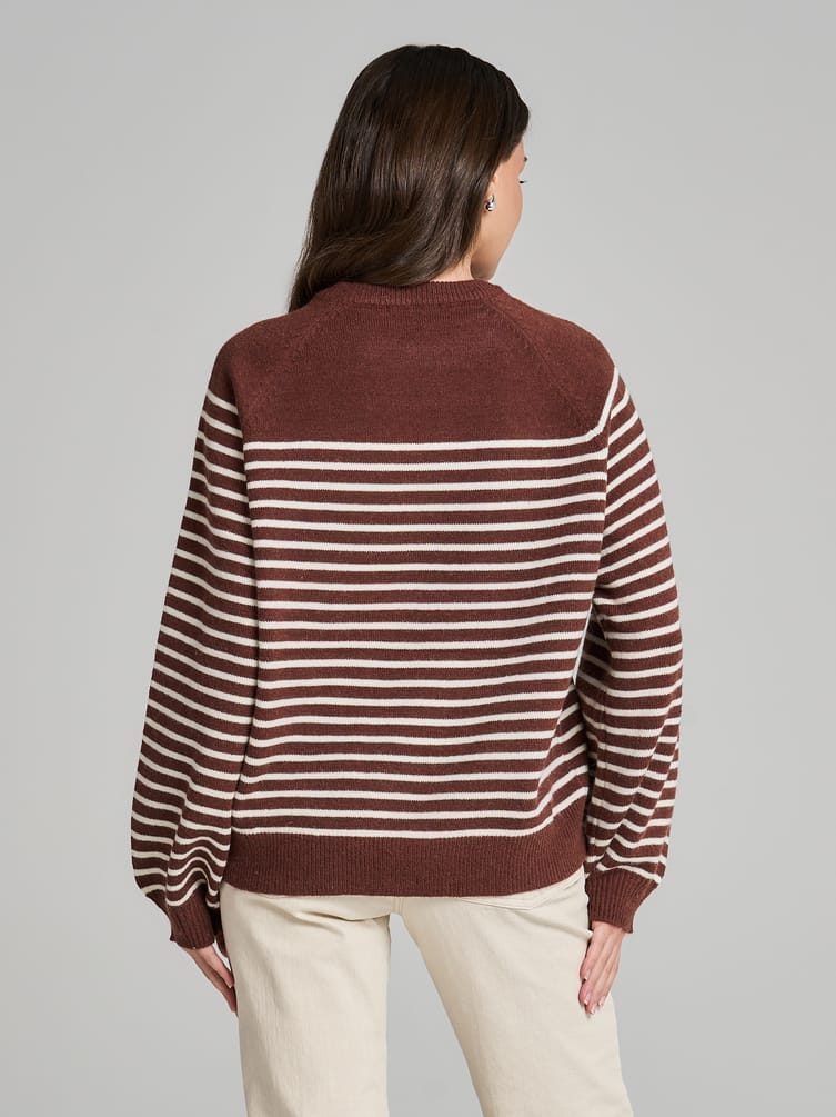 Джемпер трикотажный в полоску