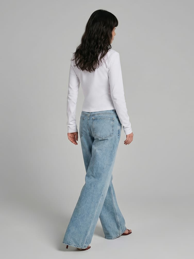 Джинсы бойфренды широкие