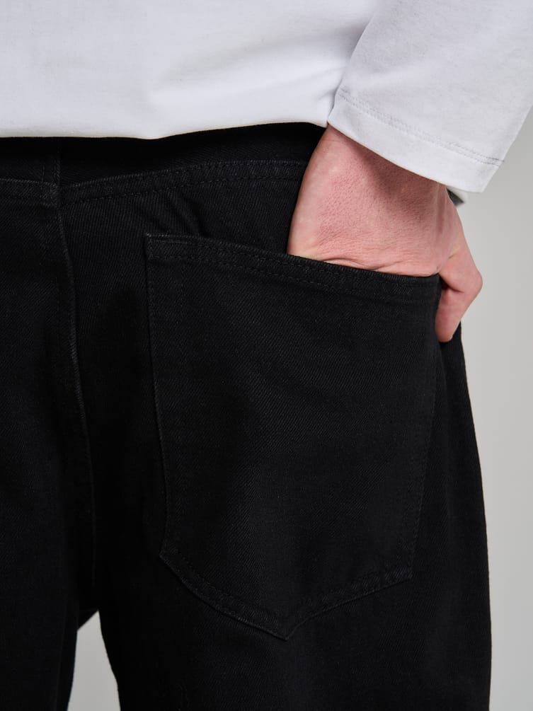 Джинсы багги зауженные