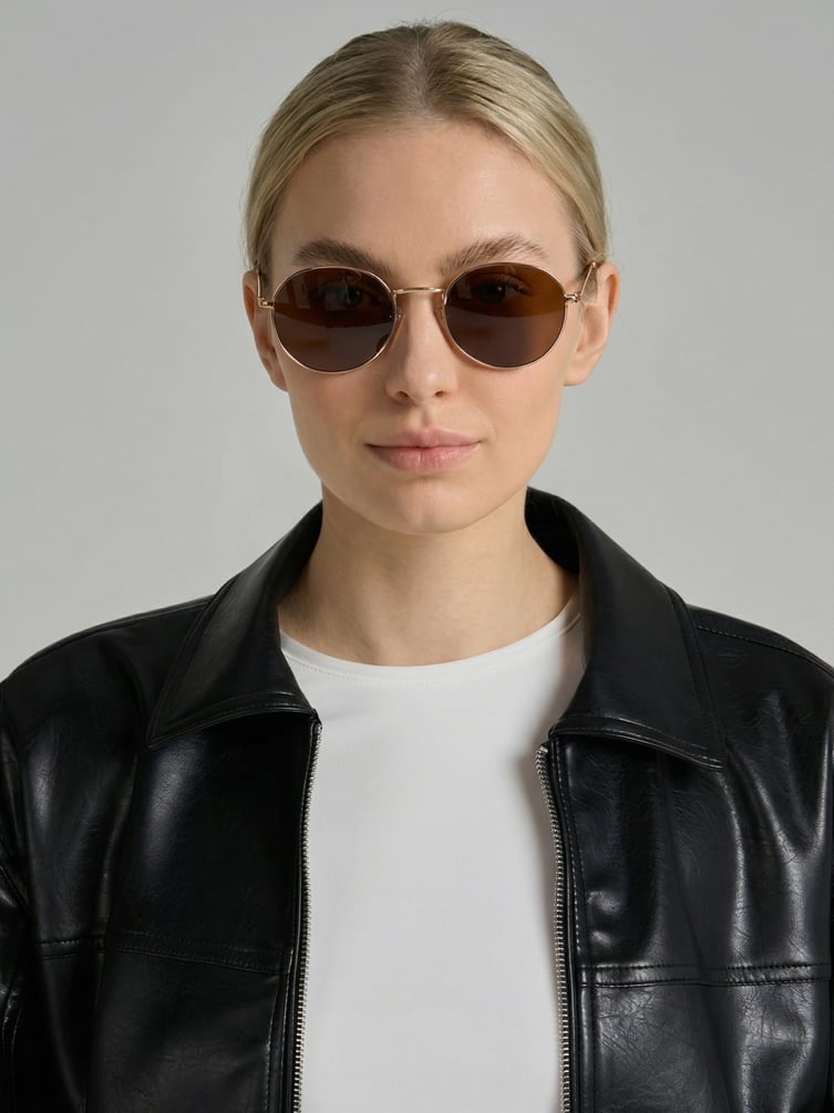 Очки солнцезащитные круглые