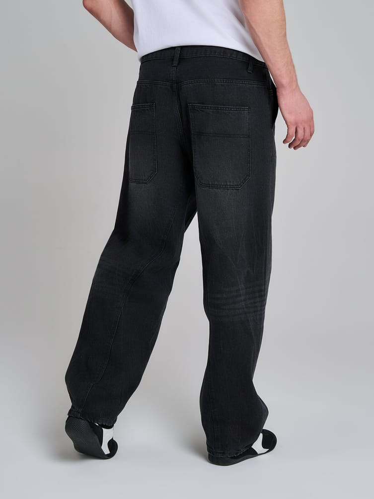 Джинсы Ballon со смещенными боковыми швами