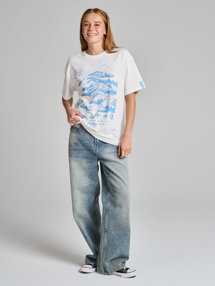 Футболка с принтом гор