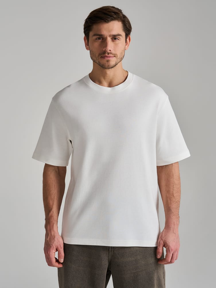 Футболка из хлопка свободного кроя