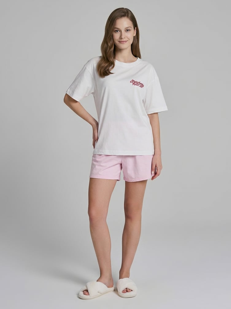 Пижама с принтом и шортами