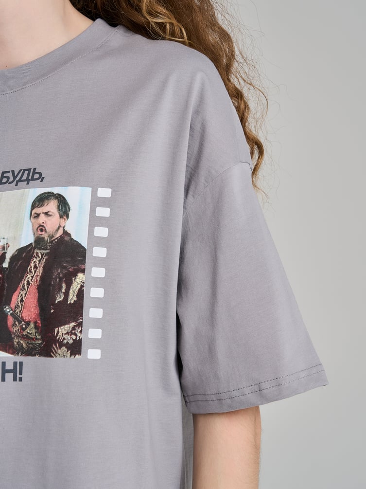 Футболка оверсайз с принтом Мосфильм
