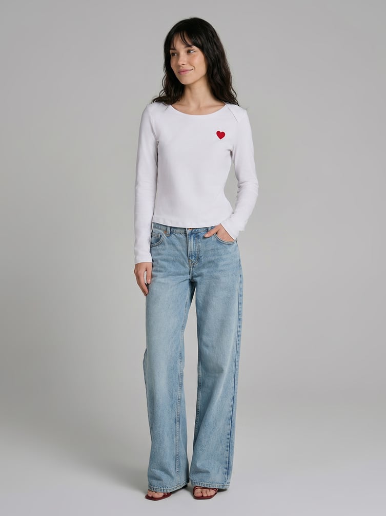 Джинсы бойфренды широкие