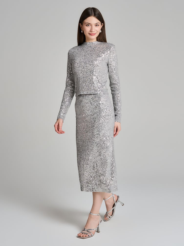 Блузка вечерняя с пайетками