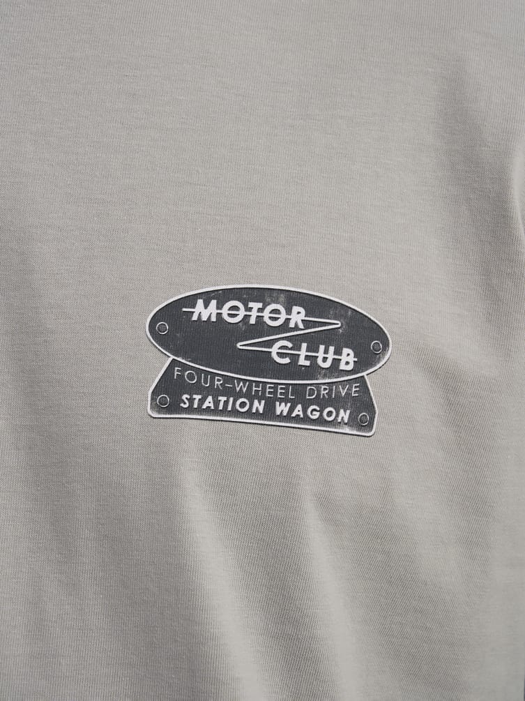 Футболка с надписью Motor Club