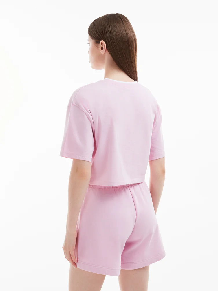 Короткая футболка оверсайз Color Basic