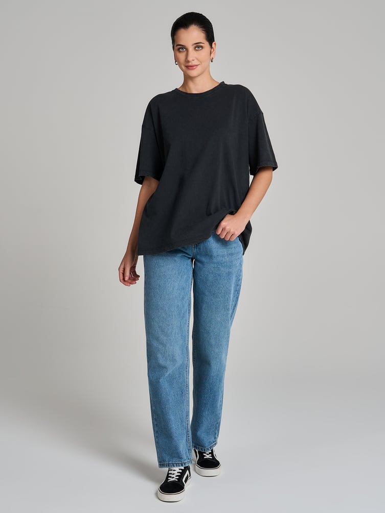 Футболка гранж с вареным эффектом