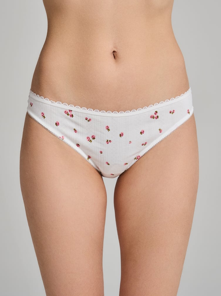 Трусы-слипы - 2 шт. в цветочек