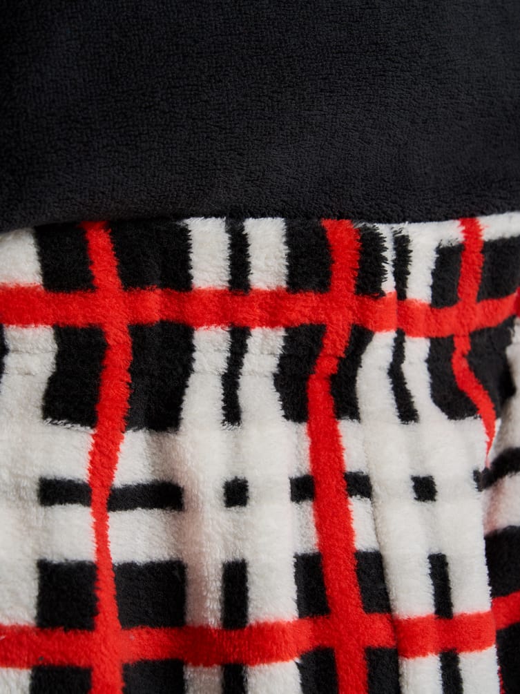 Пижама плюшевая теплая с брюками