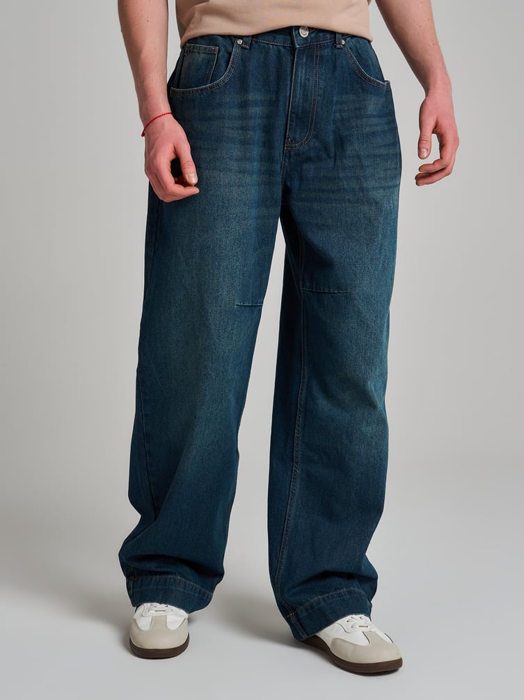 Джинсы широкие