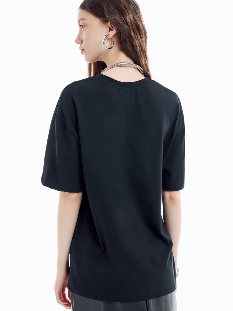 Футболка из хлопка с надписью