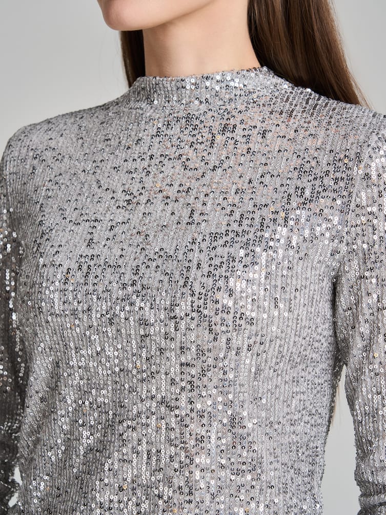 Блузка вечерняя с пайетками