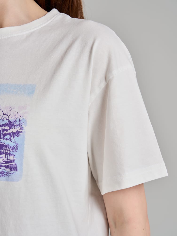 Футболка из хлопка с японским принтом