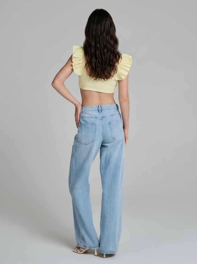 Джинсы широкие