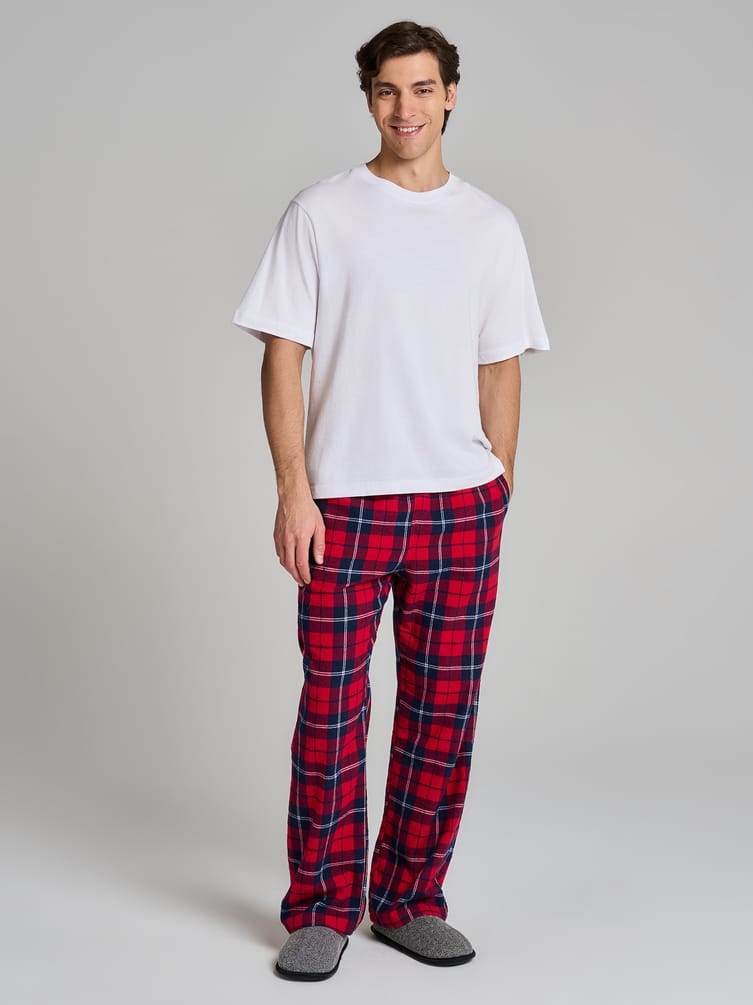 Пижамные брюки в клетку