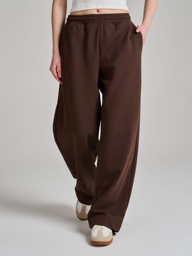 Брюки спортивные широкие