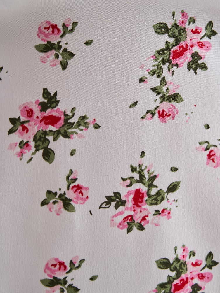 Миди платье крестьянка