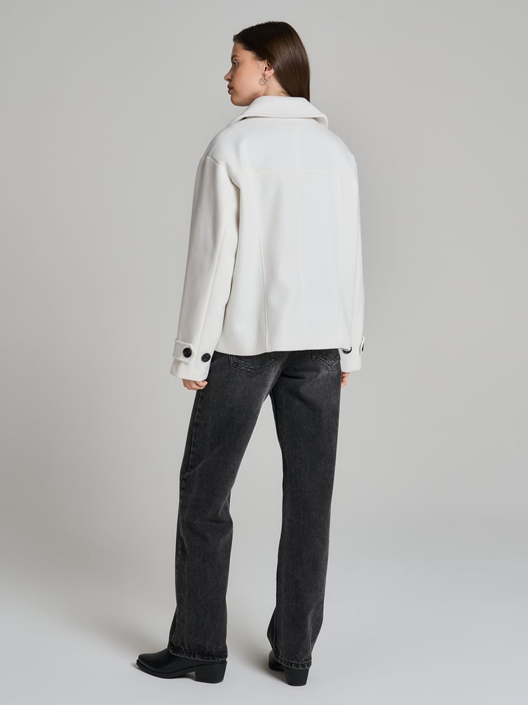 Пальто демисезонное двубортное