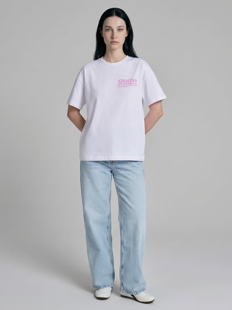 Джинсы широкие с вареным эффектом