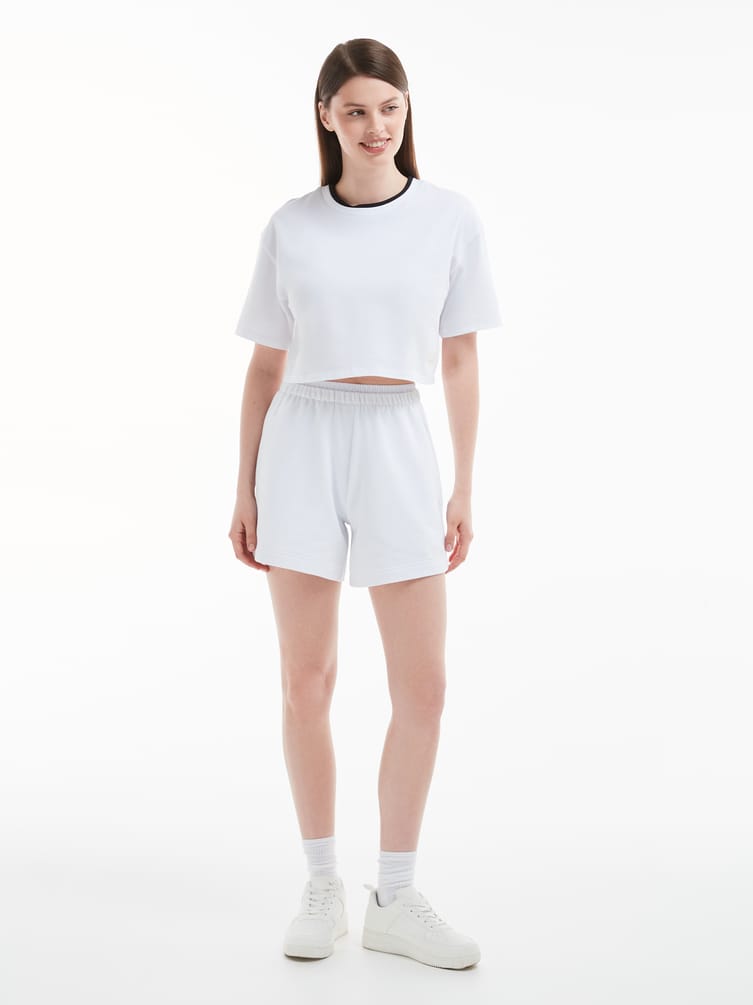 Короткая футболка оверсайз Color Basic