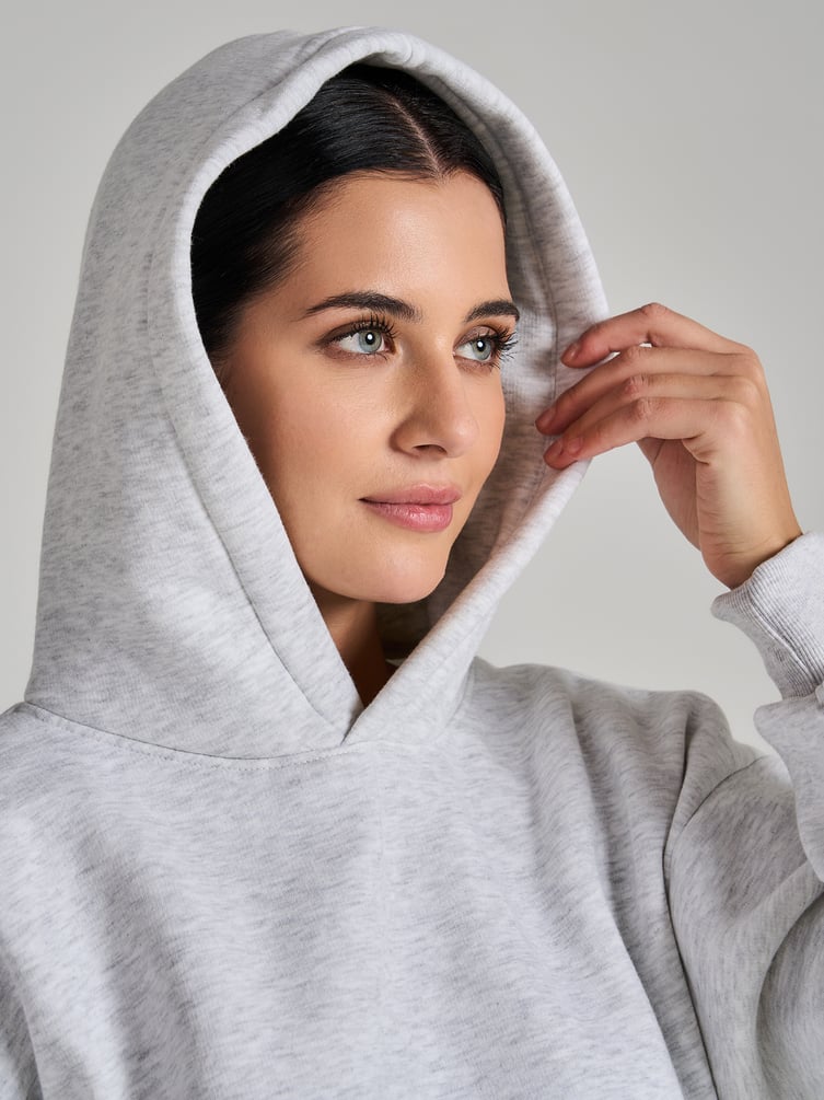 Утепленное худи оверсайз с начесом