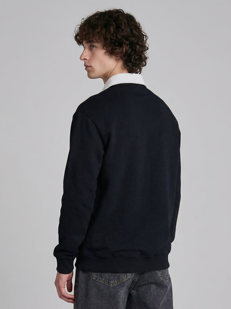 Свитшот поло на пуговицах