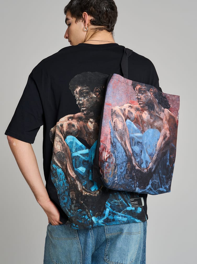 Сумка-шоппер с принтом картин Третьяковской галереи