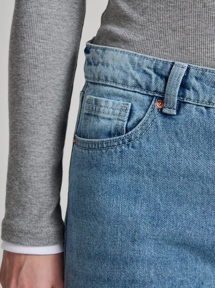 Джинсы Baggy с винтажной стиркой