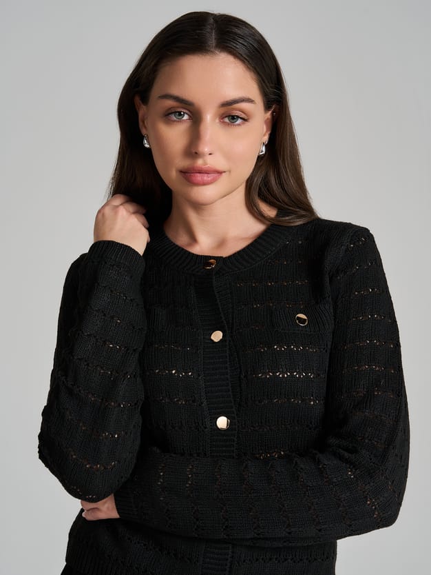 Кардиган вязаный на пуговицах