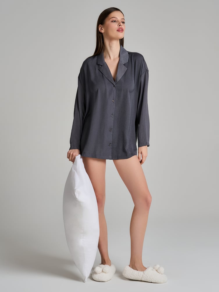 Платье-рубашка для дома