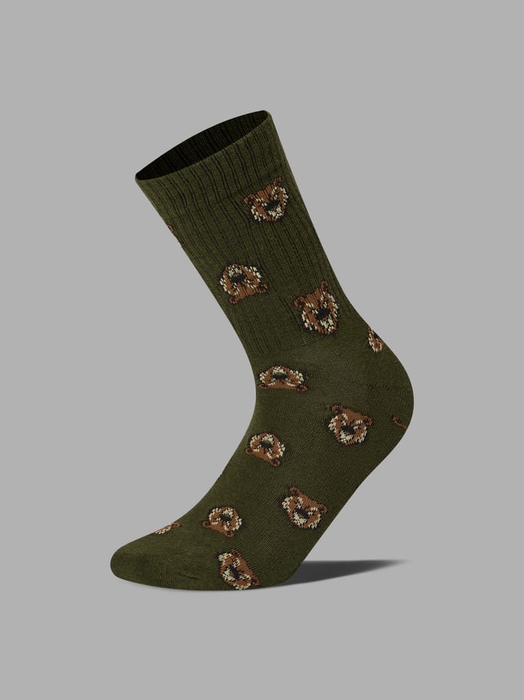 Носки - 3 пары высокие с принтом