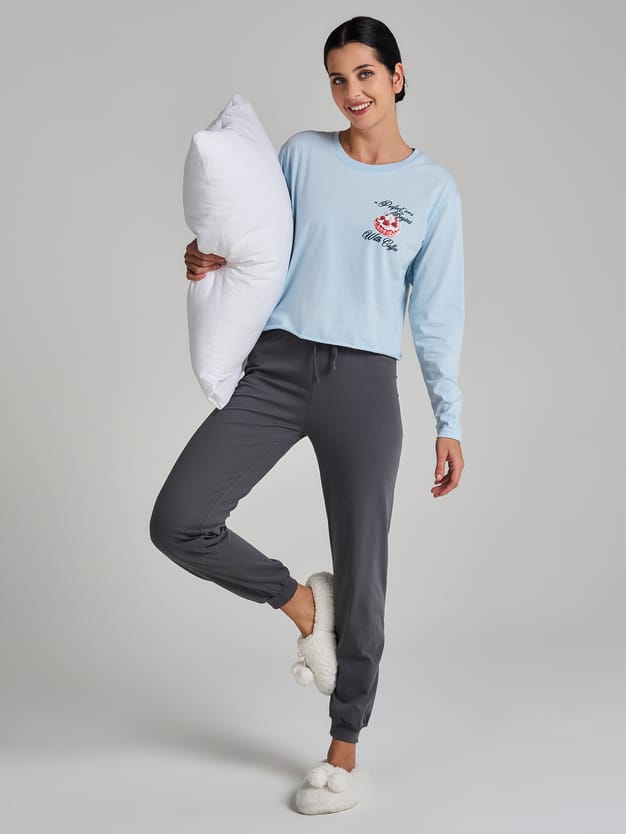 Пижама с лонгсливом и брюками