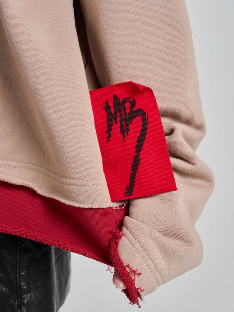 Свитшот оверсайз с принтом Макс Борисов