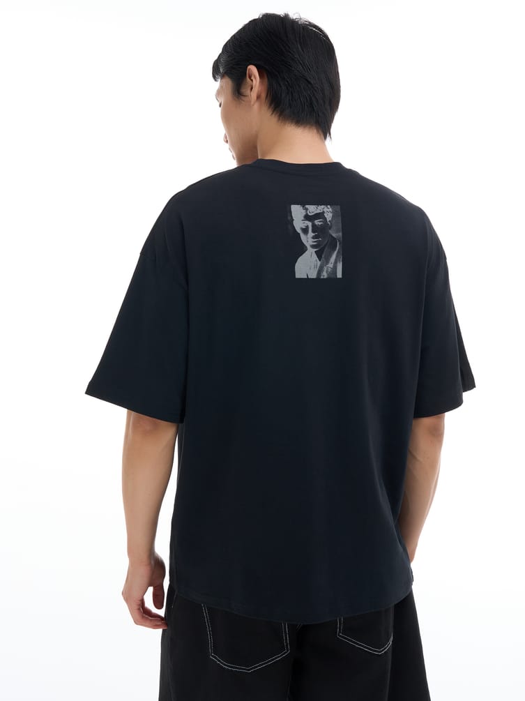 Футболка оверсайз с принтом Есенина