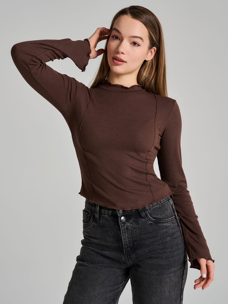 Водолазка лапша с высоким горлом