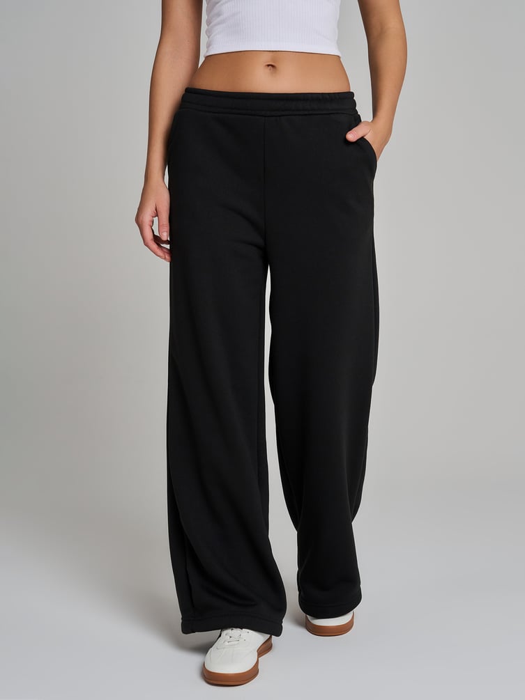 Брюки широкие утепленные с начесом