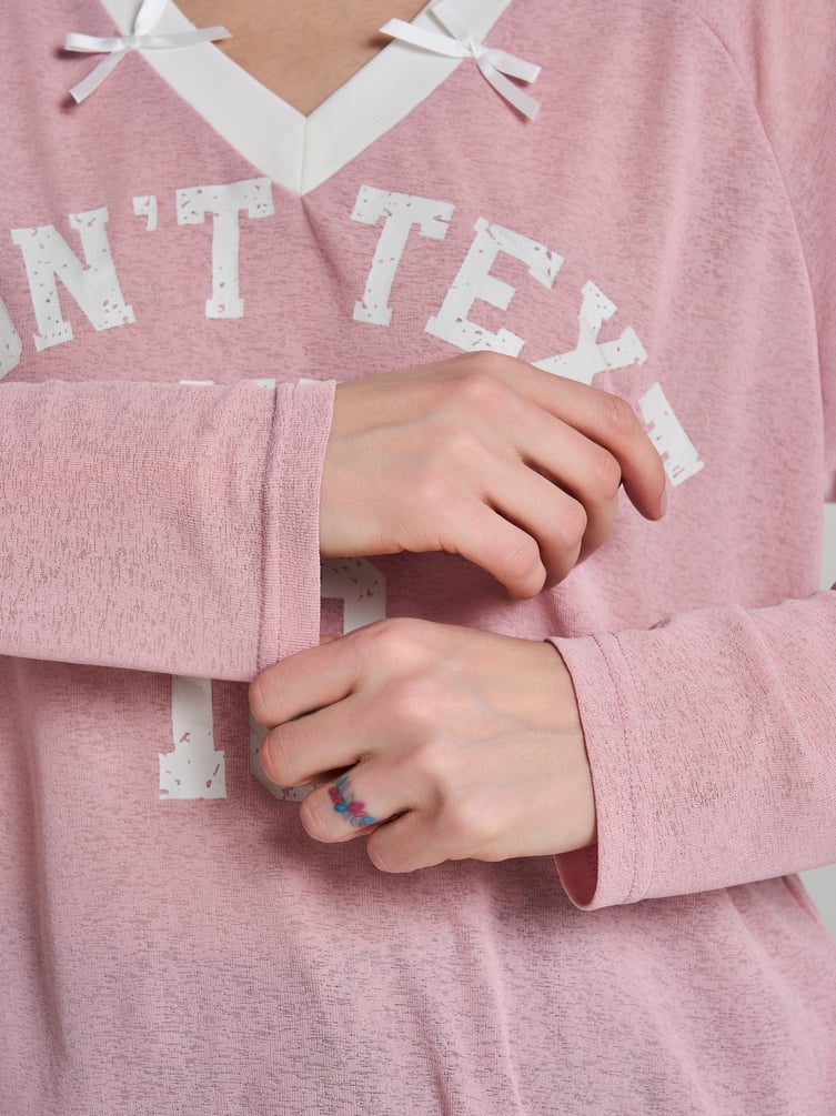 Лонгслив спортивный оверсайз с надписью