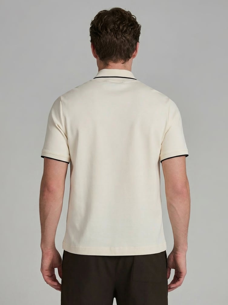 Поло хлопковое с коротким рукавом