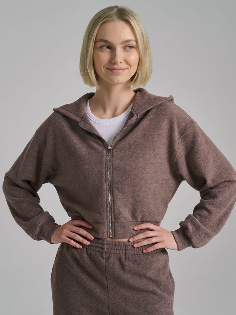 Толстовка с капюшоном трикотажная