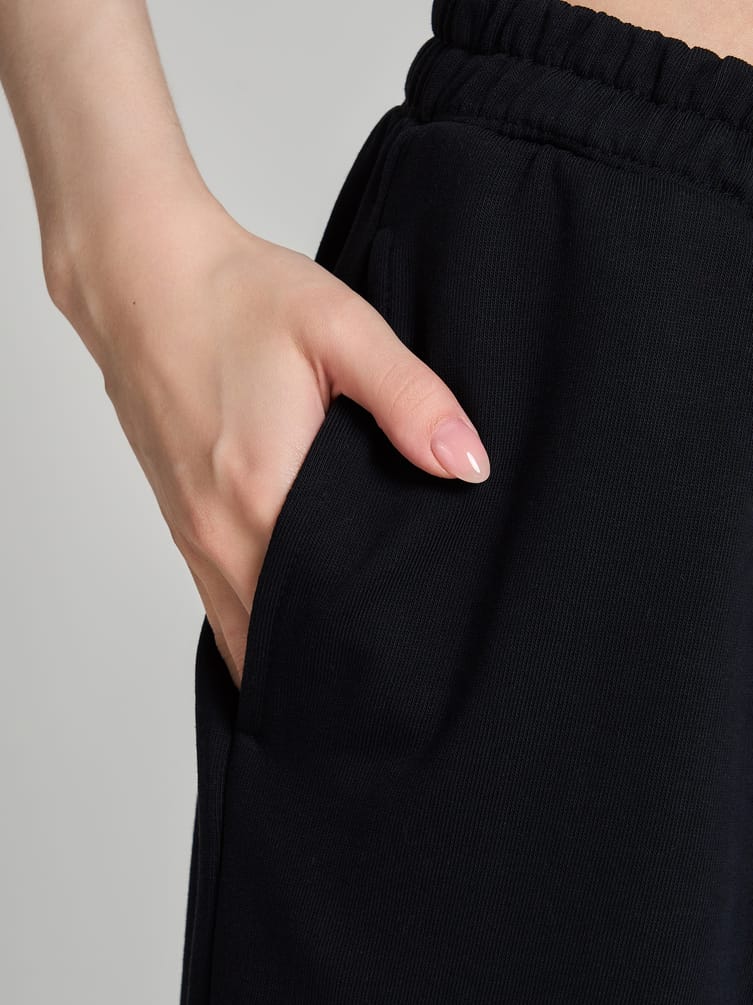 Спортивные брюки джоггеры с высокой талией