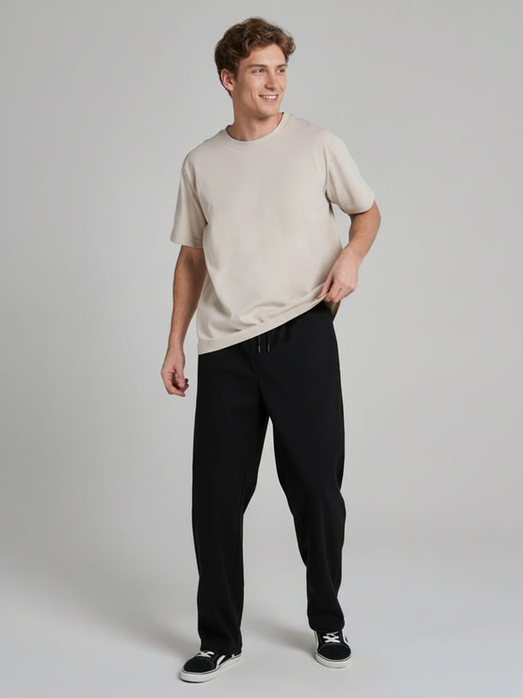 Брюки прямые повседневные без начеса