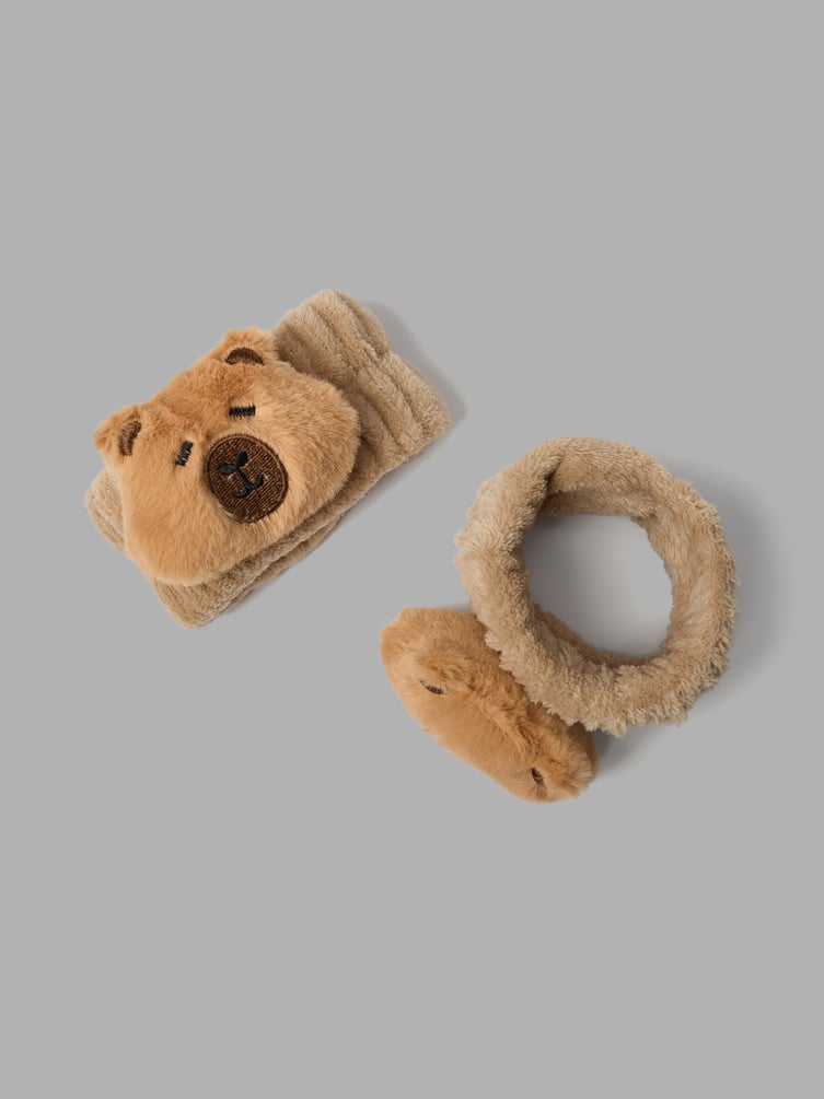 Набор повязка для волос и браслеты для умывания