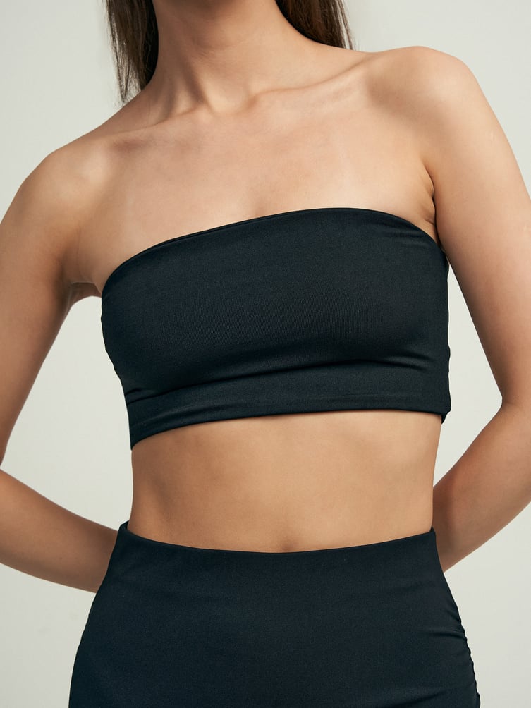 Короткий топ бандо под пиджак