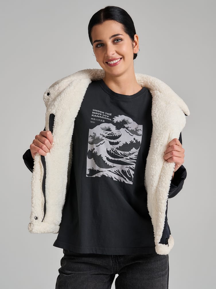 Футболка из хлопка с принтом